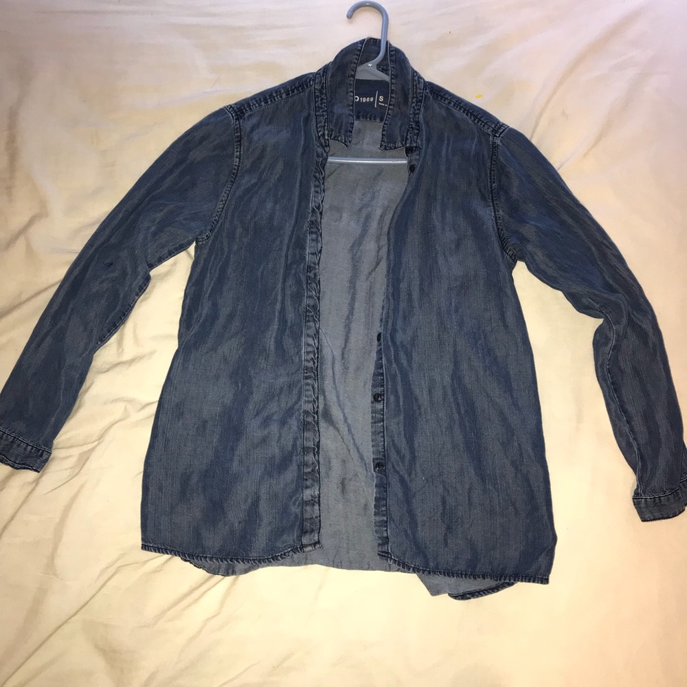 Denim button up shirt